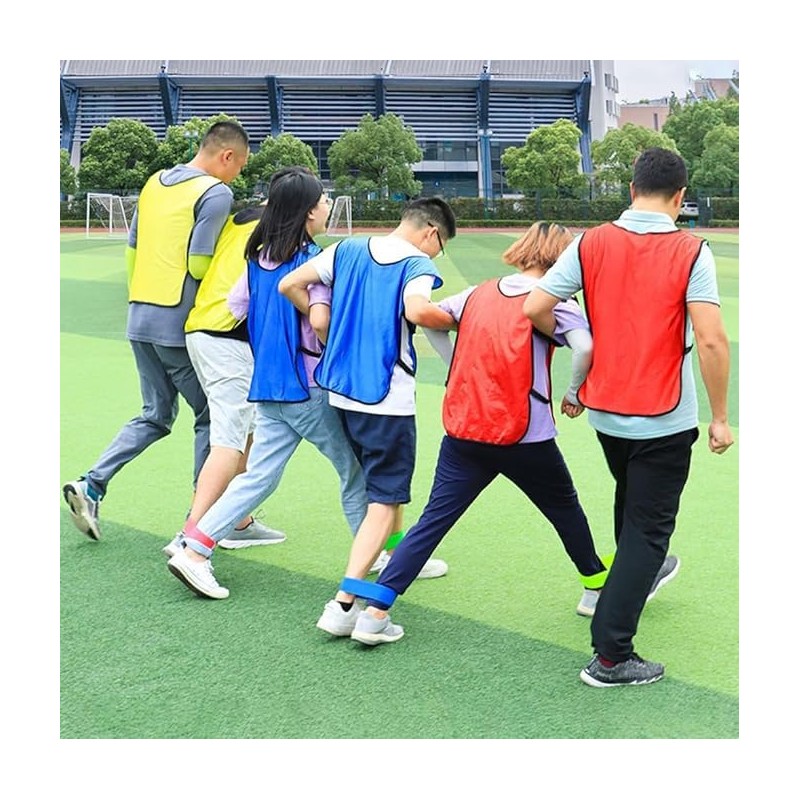 Three Legged Race Durable Firm Elastic Tie Rope,3 Legged Race