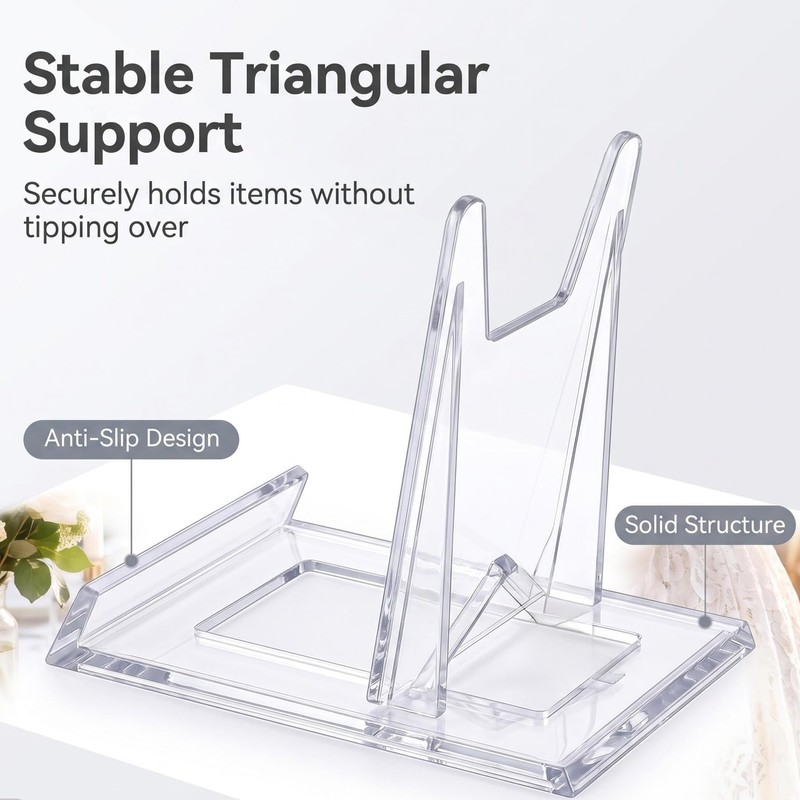 10 Pcs Purse Display Stand, Adjustable Acrylic Handbag Holder