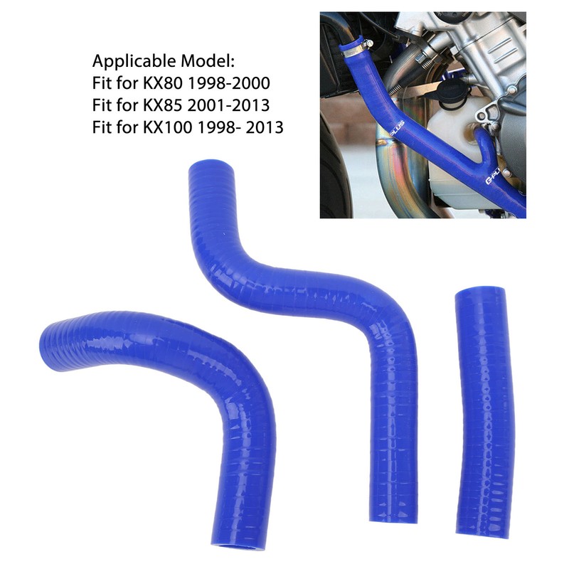 3PCS Silicone Radiator Coolant Hose Pipe Kit Stable Connection Leak