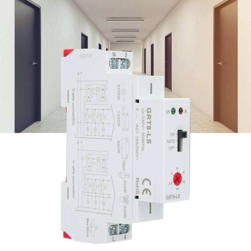 GRT8-LS AC230V Time Relay Time Delay 0.5-20 Minutes Delayed Stair