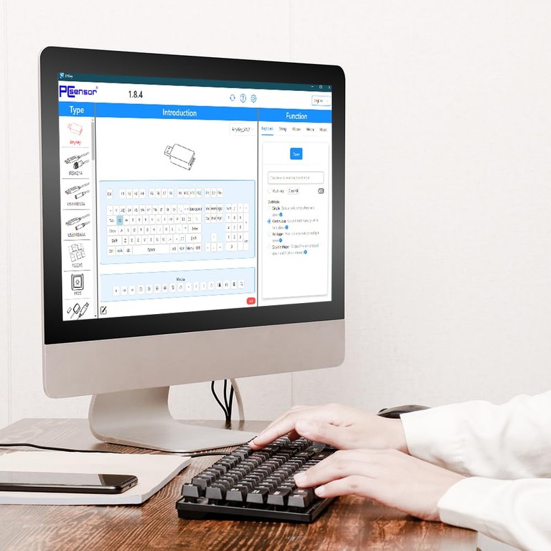 PCsensor USB Gadget Keyboard Modifier for Programing Keyboard Gaming Hotkey