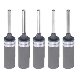 QUARKZMAN 5 Pieces 3000 Grit Sandpaper Rolls, 3mm Shank Sanding Drums Sleeves Cylinder Grinding Head for Woodworking Glass Metal Polishing