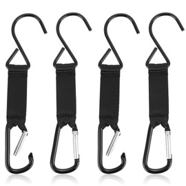 CVNRCLP 4-Pack Fence Hooks for Baseball and Softball Gear - Durable Nylon Safety Buckles & Metal Hooks for Hanging Bags and Water Cups - Ideal for Outdoor Sports