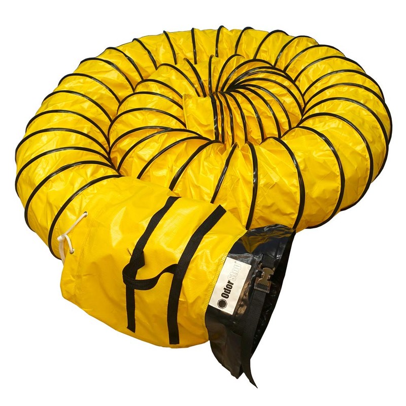 OdorStop Flexible Duct in Various Sizes and Lengths with Connecting