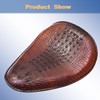 waltyotur Motorcycle Soft Leather Solo Seat Spring Bracket Replacement for