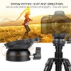 DY-60N Tripod Head Leveling Base Leveler Adjusting w/ Bubble Level