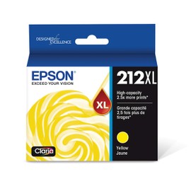 EPSON T212 Claria -Ink High Capacity Yellow -Cartridge (T212XL420-S) for Select Epson Expression and Workforce Printers