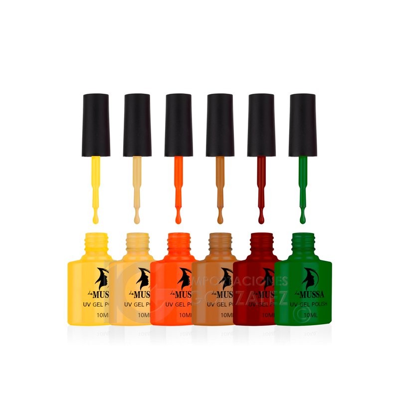 Esmaltes Para Uñas Mussa Gelish Semipermanente x 6 unidades 10