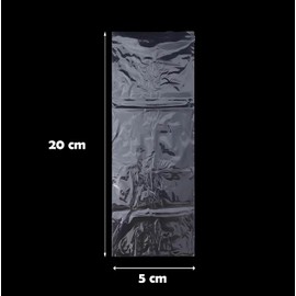 Transparente Schrumpfbeutel, 100 Stück, Schrumpffolie, für Verpackungen, 5 x 20 cm (100 Stück))