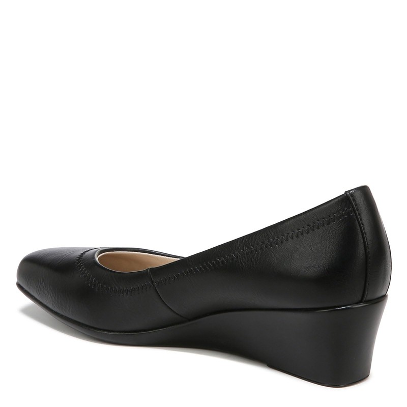 LifeStride Women's Groovy Wedge Pump, black, 8 W US