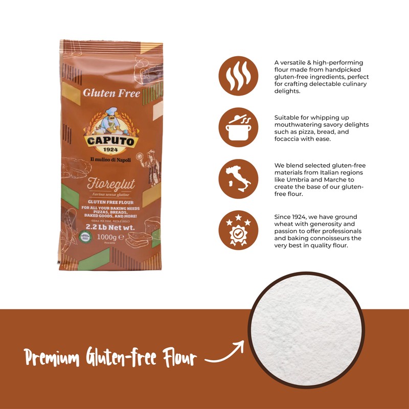 Antimo Caputo Gluten Free Pizza Flour 2.2lb - All Natural