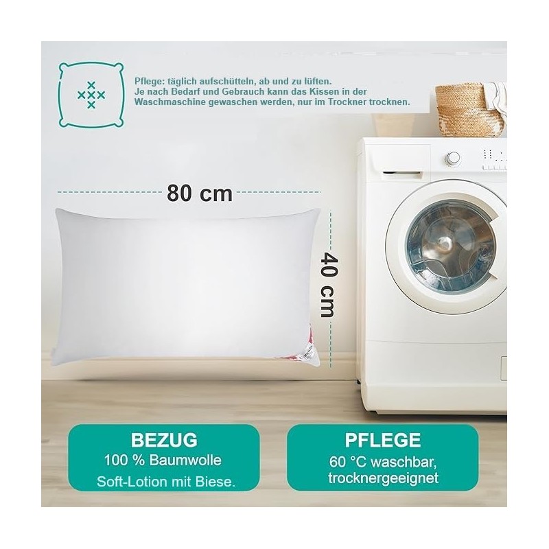 Bach's Betten Welt Down Pillow 5 Star Hotel Cushion 40