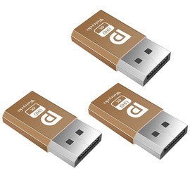 Woieyeks DisplayPort Headless Ghost Display EDID Emulator,Virtual Display Adapter,DP Dummy Plug 4K(fit Headless 1920x1080@60Hz/2560x1600@30Hz/3840x2160@17hz) -3 Pack