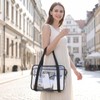Dexpally Borsa Trasparente per Lavoro PVC Borsa Trasparente Concorsi Clear