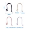PH PandaHall 120pcs Earring Hooks, 4 Color Non-Allergenic Plastic Ear