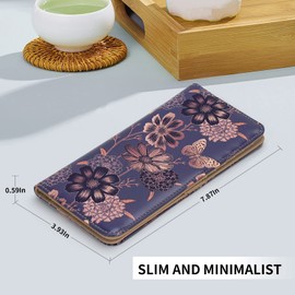 APHISON Women Wallet RFID Blocking Wallet Purses Slim Leather Wallet Long Ladies Bifold Clutch Small Zipper Coin Pocket Wallet for Girls 11 Card Slots