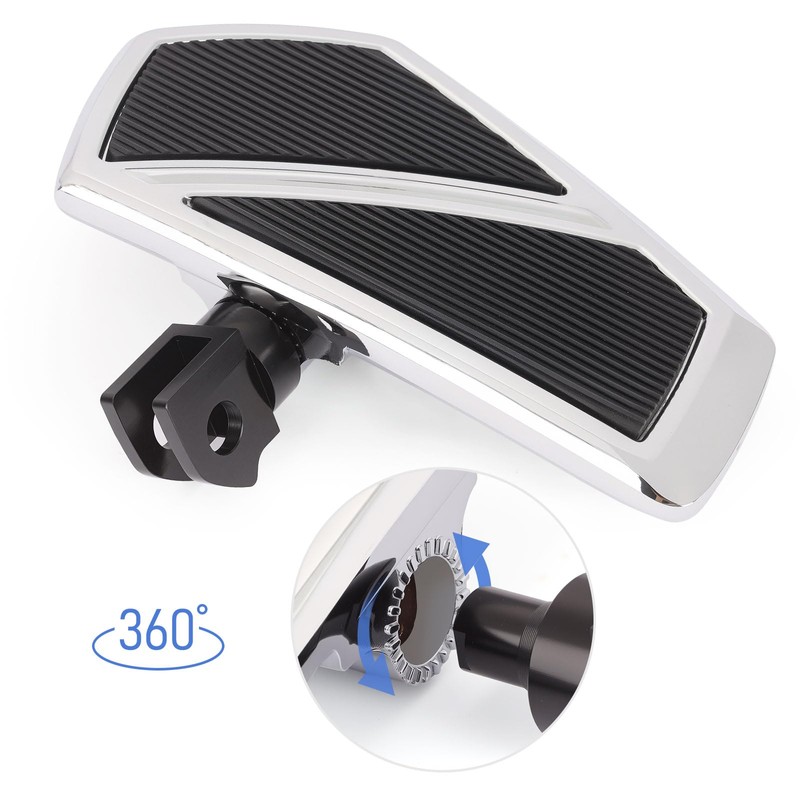 Front Footpegs Rider Floorboards Compatible with Kawasaki Vulcan S 650