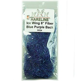 Hareline Ice Wing Fiber Blue Purple Back