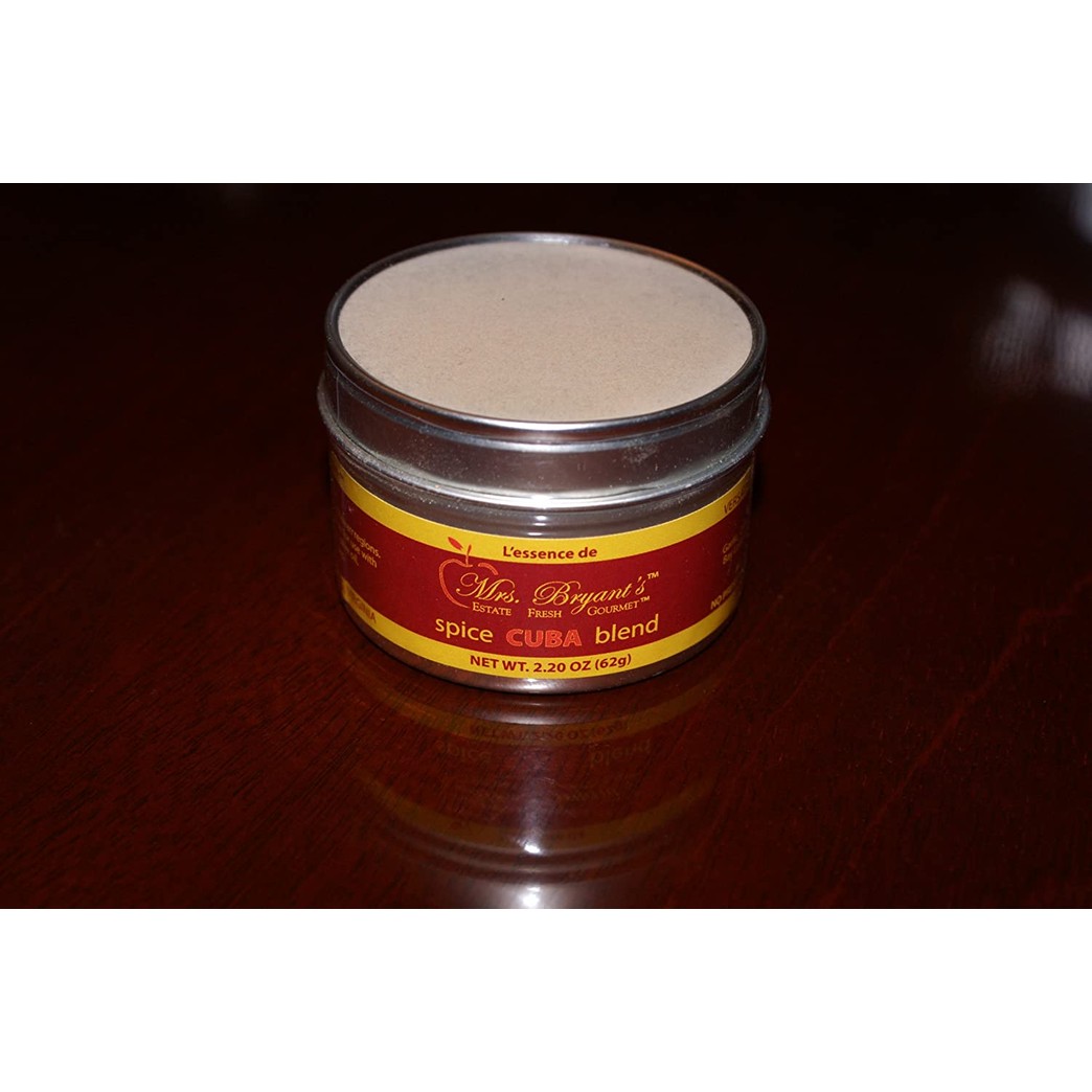Cuban Spice Blend Seasoning - Mrs. Bryant's Cuba Spice Blend & Rub - Gourmet Blend of Garlic, Citrus, Thyme, Oregano, Bay Leaf, Clove, Cayenne, Coconut - No Irradiation, Kosher, No Fillers (1/2 Cup Volume)