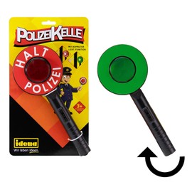Idena Idena 40159 - Polizeikelle mit Lichtfunktion in grün und rot, ca. 24 cm, geeignet für Kinder ab 3 Jahren