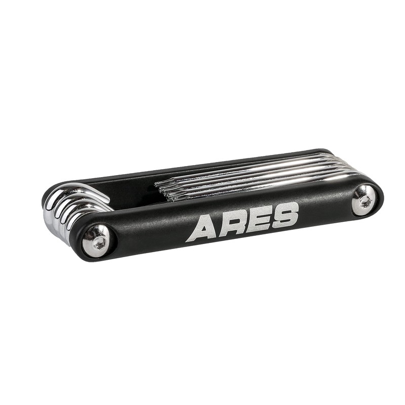 ARES 44000-10-Piece Tamper-Proof Folding Star Key Set - Sizes Include