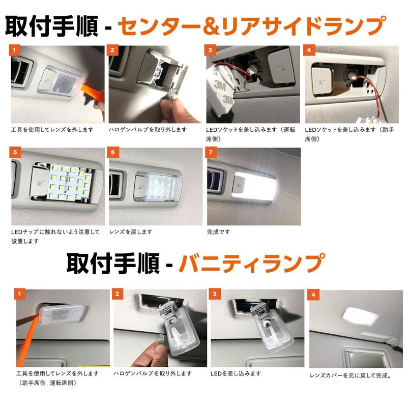 Sphere Light Car LED Room Lamp Set