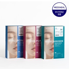 Mediheal Bio Seconderm Mask 10 Sheets Choose 1 of 3 (PDRN/Madecassoside/Hyaluronic Acid) - Hyaluronic Acid Bio Seconderm / 메디힐 바이오 세컨덤 마스크 10매 3종 택 1 (PDRN/마데카소사이드/히알루) - 히알루론산 바이오 세컨덤