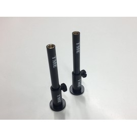 TMC 2 x Anodized Aluminium Stage stands with locking nuts, with 2 x 5 inserts. Carp