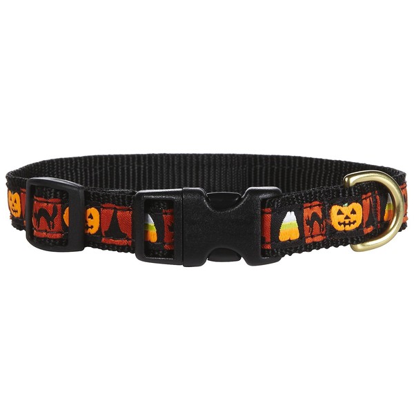 Up Country Halloween Dog Collar Small (9 to 15 Inches) 5/8 Inch Narrow Width