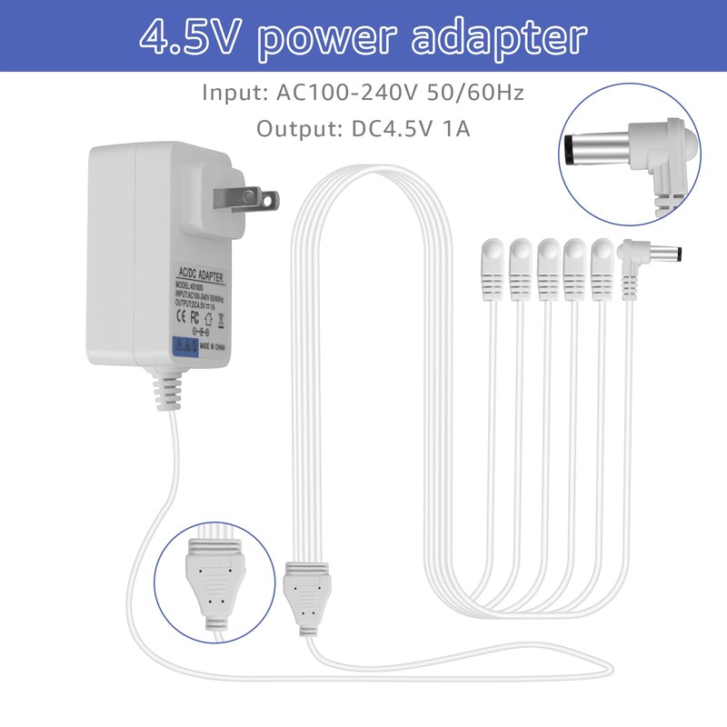 4.5V Power Adapter,for Lemax Lighting Accessories 84428 64517 74295 74269