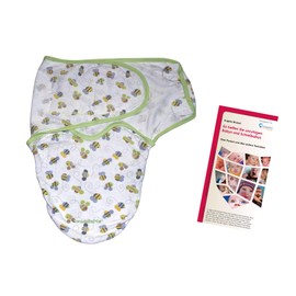 Lampiphant® + Summer Infant Original SwaddleMe® Swaddling Bag, Bulk without OVP: S/M. Bees, bulk bee