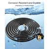 GUZIKO 12FT Replacement Propane Hose with 1/4" Inverted Male Flare,