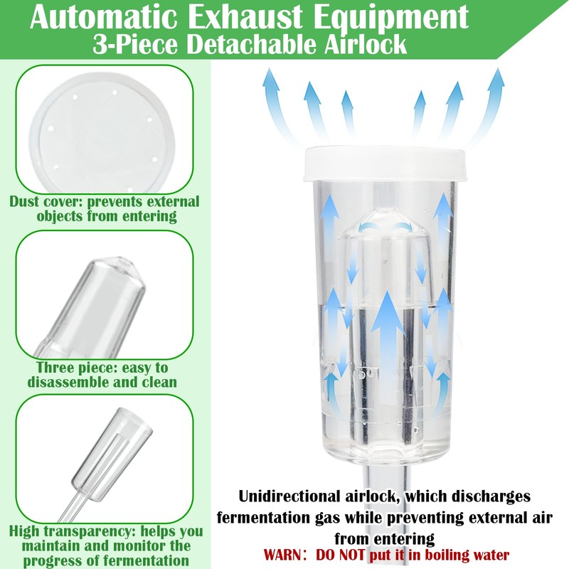 Fermentation Kit for Wide Mouth Mason Fermentation Jar, Fermentation Kit