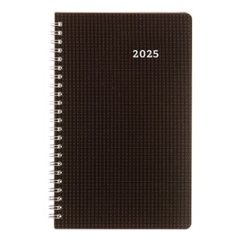 Blueline® 2025 DuraFlex Weekly Planner, Appointment Book, 12 Months, January to December, Twin-Wire Binding, 8" x 5", Black, Bilingual (C5075V.81BT-25)