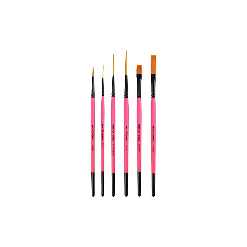 Pro Honpo P35640 Mack Tidwell Brushes Broken Pinkies 6 Piece