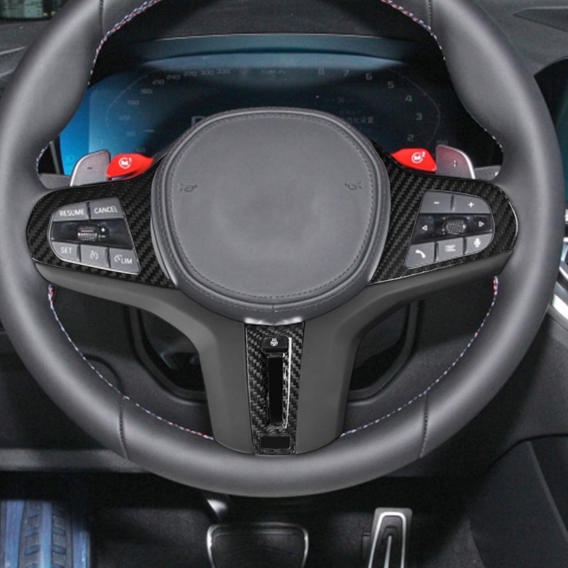 Steering Wheel Frame Trim Cover Carbon Fiber Protective Steering Wheel