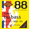 Rotosound RS88LD Black Nylon Standard Gauge Flatwound Bass Strings (65