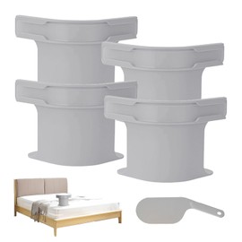 JJIW Bed Sheet Holder, 4-Piece Set, Bed Sheet Clips, Anti Slip Design Is Not Easy To Fall Off, Sheet Holders for All Bed Sheet, Mattresses, Bonus Bedsheet Tucker Tool (Grey,L)