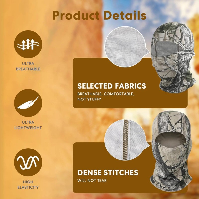 Unbranded Camouflage Balaclava Tactical Army Hunting Shooting Ski Full Face