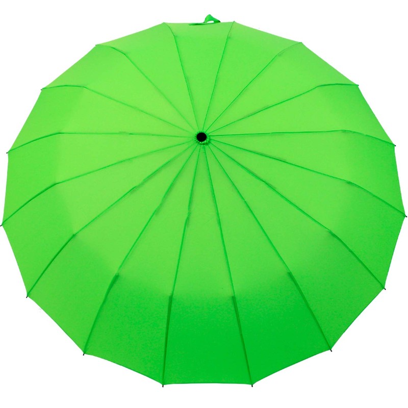 iX-brella Pocket Umbrella 16 Pieces with Hand Opener, Green, Pocket