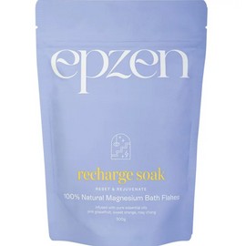 EpZen Recharge Soak Reset & Rejuvenate 100% Natural Magnesium Bath Flakes 500g