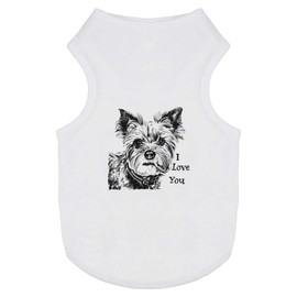 'I Love You with Yorkshire Terrier' Pet Dog/Cat T-Shirt (PT00125209)