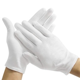 [FQZMQBQ] White Gloves, Cotton, Dresses, Work, Driver, Ceremonies, Men's, Driver, Formal, Security, Jewelry Gloves, Thin, Women's, Quality Control, Cotton, Handles, 3 Pairs, white