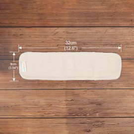 ALVABABY - 12 piezas de pañales de tela reutilizables para recién nacido, inserciones de tela para pañales durante la noche, 12.6 x 3.54 pulgadas, inserto de microfibra de 3 capas para recién nacido, 12 unidades