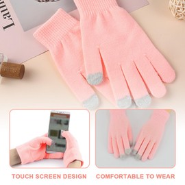 UEIOAVL Moisturizing Gloves 1 Pair Pink Touch Screen Gloves Touch Screen Gloves Women Moisturizing Gloves Eczema Cotton Gloves Knitted Gloves