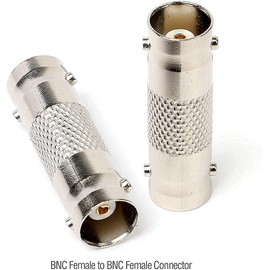 BNC Female to RCA Male,BNC Male to RCA Female,BNC Female to Female Adapters, CCTV Power BNC Coax TV Video RCA Phono Coupler Connector for Security CCTV Camera System
