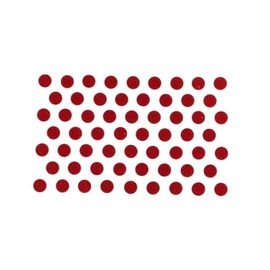 All Color Velvet Dot Bindi Tattoo Stickers Adhesive Body Jewelry Multi Sizes Indian Daily Use Forehead Bindi Round Dot (Red)