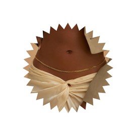 TseenYi Boho Waist Chain Gold Chain Belly Waist Chain Punk Thick Chain Body Chain Minimalist Chain Waist Belly Chain Summer Bikini Body Chain Jewelry for Women and Girls Gifts