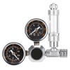 QANYEGN CO2 Regulator, Stainless Steel, Aluminum Alloy Accessories, Dual Gauge