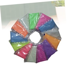 DOITOOL 8pcs Luminous Glitter Powder Non Radiative Fluorescent Nail Art Decoration Random Colors for DIY Nail Design Random Color
